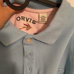 Light blue shirt by Orvis
